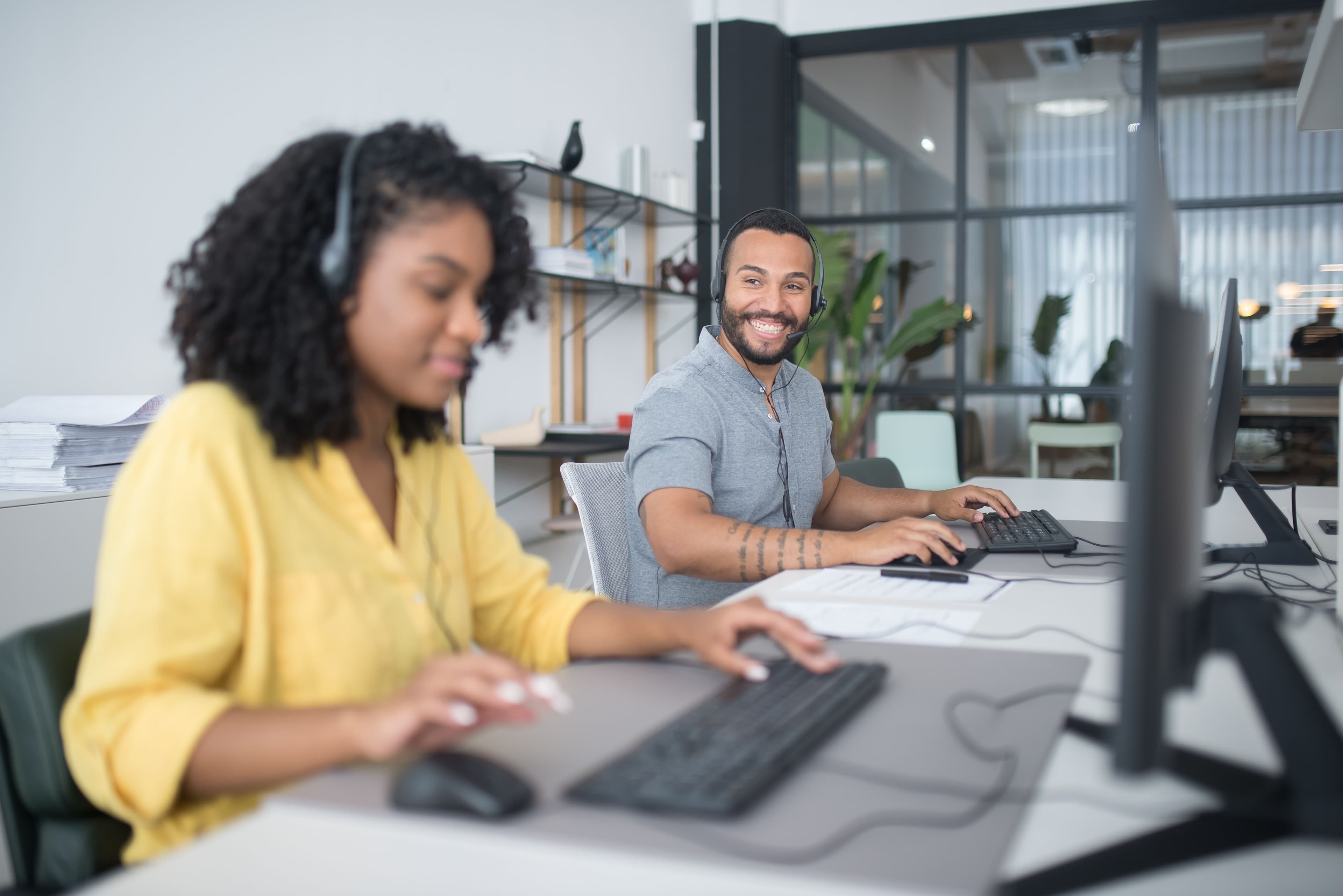 Customer service team