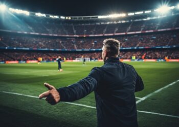 Barcelona manager Hansi Flick vehemently protests a decision on the touchline during the match against Girona, resulting in the red card that bans him from El Clasico.