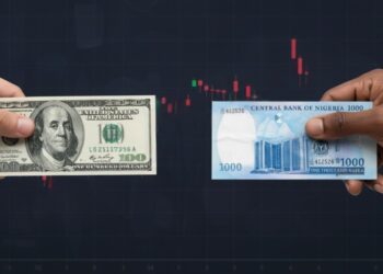 Dollar to Naira exchange rate chart showing currency appreciation and market stability