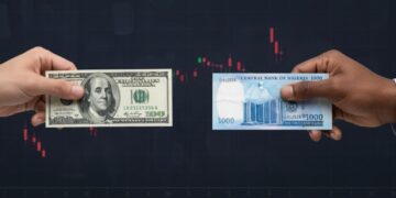 Dollar to Naira exchange rate chart showing currency appreciation and market stability